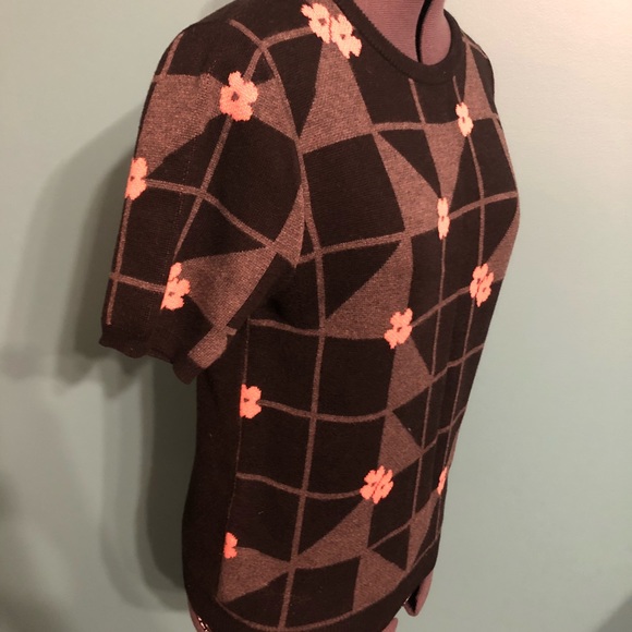 Corey Lynn Calter Gray Geometric Sweater - Picture 7 of 8